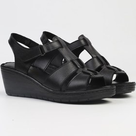 Resim Pierre Cardin ® | PC-5127-3013 Siyah-Kadın Dolgu Topuk Ayakkabı 