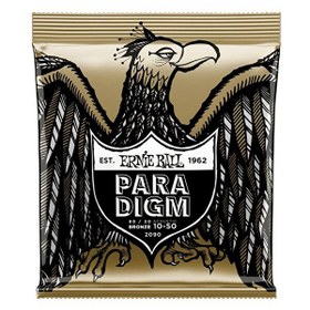 Resim Ernie Ball P02090 Paradigm Ekstra Light 80/20 Bronz 10-50 Akustik Gitar Tel Seti 
