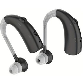 Resim Gaojunshop01 Siyah 2li Kulak Ici Ses Yukseltici Ayarlanabilir Ses Sarjli Kulaklik Erkek Ve Kadin 