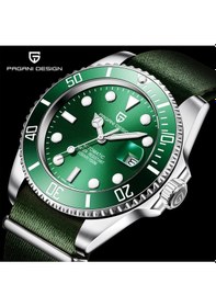 Resim Pagani Design Pd-1639 Submariner Lüks Paslanmaz Çelik 100m Su Geçirmez Safir Cam İş Spor Otomatik Erkek Saati Haki Diğer 