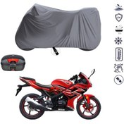 Resim FALCON BREEZE 125 Arka Çanta Uyumlu Motosiklet Branda Su Geçirmez Motor Branda 