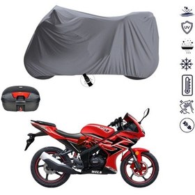 Resim FALCON BREEZE 125 Arka Çanta Uyumlu Motosiklet Branda Su Geçirmez Motor Branda 