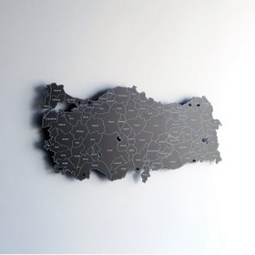 Resim UV Baskılı Metal Türkiye Haritası 
