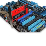 Resim PCIE PCI express X4 M NGFF M.2 + B NVME M.2 Uzatma Kartı 