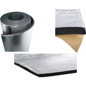 Resim Kl Home 150*100 cm (1,5m2) Aluminize Folyo Kaplı Oto Araç Kaput Ses Yalıtım Süngeri Yapışkanlı 