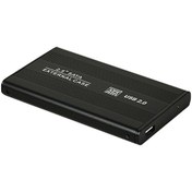 Resim Neevoyu 2.5 İnç Sata Usb2.0 Dış Hard Disk Kutusu, Aluminyum Kasa, 480mbps Hız, Windows/mac Uyumlu, Siyah 