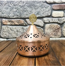 Resim Bakır Nostaljik Fener 