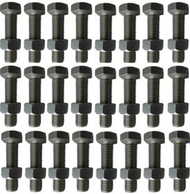 Resim Çapa Makinaları Bıçak Civata Takımı 8 Mm 3 Cm 24 Adet 