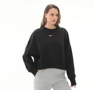 Resim Nike W Nsw Phnx Flc Oos Crew Kadın Sweatshirt Siyah 