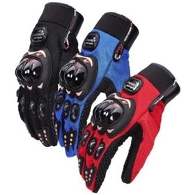 Resim Biker Tam Parmak Korumalı Ve Nefes Alabilen Telefon Uyumlu Motosiklet & Bisiklet Eldiveni Pro 