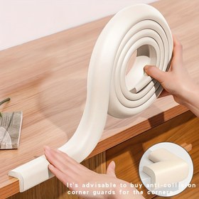 Resim 1 adet 2 metre Ftalat içermeyen Köpük Güvenlik Şeridi, Toksik Olmayan Yapışkanlı Kenar ve Köşe Koruyucu, Ev Güvenliği, Mobilya ve Yatak Koruma 
