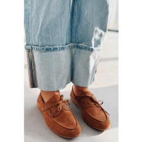 Resim Maltra Kadın Oxford Ayakkabı Taba Süet 