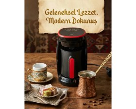 Resim Mey İthalat Mey Ithalat® Türk Kahvesi Makinesi Otomatik Kapanma ve Taşma Emniyetli 4 Fincan Kapasiteli 