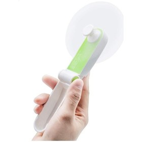 Resim El Tipi Vantilatör Mini Elektrikli El Tipi Vantilatörler, Taşınabilir Vantilatörler Yeşil, 