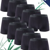 Resim 10 adet Erkek Bambu Elyaf Siyah İç Çamaşırı Seti, Erkek Pantolonları, Spor ve Günlük, Nem Çekme, Cilt Dostu ve Yumuşak, Öğrenci Alt Pantolonları, Dört Mevsim, Bahar, Yaz, Sonbahar ve Kış, Gençler İçin Ucuz ve Moda Klasik 