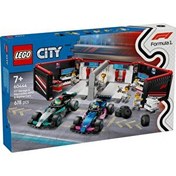 Resim LEGO City F1 Garajı ve Mercedes-AMG ve Alpine Arabaları 60444 