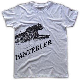 Resim FLY T-SHIRT 111 Filo Pixels Of The Panthers Kadın Kısa Kollu T-shirt - Beyaz 