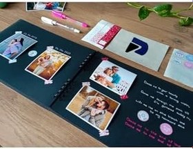 Resim Anı Defteri Seti (Scrapbook, Fotoğraf Albümü, Siyah Sayfalı Anı Kitabı, Anı Albümü) Ürünü 