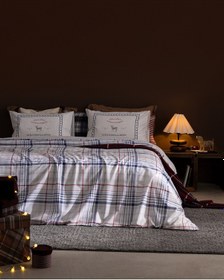Resim Madame Coco Philippe King Size %100 Pamuk Ranforce Baskılı Çarşaflı Nevresim Takımı - Mavi 8684427302910 Çok Renkli 