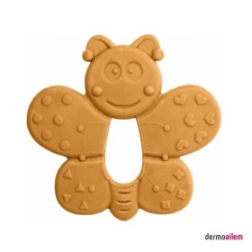 Resim Bambino Kauçuk Yumuşak Diş Kaşıyıcı Turuncu Kelebek 