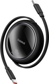 Resim Baseus P10364500113-00 Free2 Pull Mini Kablolu Usb-C 100W Şarj Kablosu Siyah 