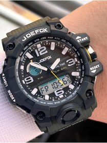 Resim Joefox Digital Ve Analog 2 Yıl Garantili Kronmetre+Takvim+Alarm+Aydınlatma Erkek Kol Saati JOE.BK10 