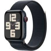 Resim Apple Watch SE GPS + Cellular 44mm Gece Yarısı Alüminyum Kasa ve Gece Yarısı Spor Loop 