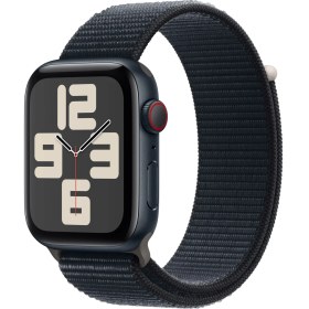 Resim Apple Watch SE GPS + Cellular 44mm Gece Yarısı Alüminyum Kasa ve Gece Yarısı Spor Loop 