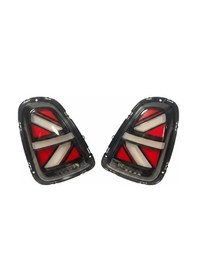 Resim Mini R56 R57 R57 R59 Uyumlu Union Jack Stop Seti Füme 2006-2013 