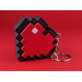 Resim Flexilab Creative Minecraft Kalp Clicker Anahtarlık - Sesli Piksel Blok Tasarım Aksesua 