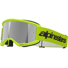 Resim Alpinestars Vision 3 Wordmark Goggle Kross Gözlüğü Sarı / Gümüş 