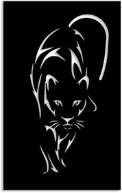 Resim NR Dizayn (435) Panter Dekoratif Metal Tablo 69 X 42 