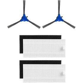 Resim srfn ticaret Anker Uyumlu Eufy Robovac 15T Robot Süpürge 4'lü Yedek Parça Seti 