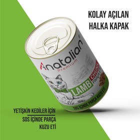 Resim Kuzulu Parça Etli Kedi Konservesi 400 gr x 12 Adet 