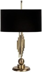 Resim vinner Marche Mka-01 Eskitme Mat Gold Metal Abajur - Siyah VNRMRCHEABJ0031 