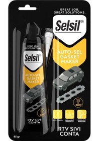 Resim Selsil Oto Rtv Sıvı Conta Kırmızı 85 Gr. 