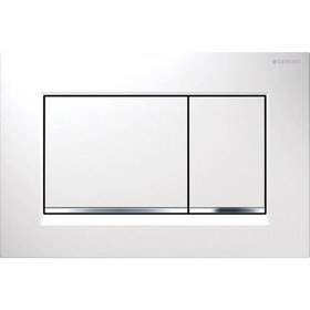 Resim Geberit SIGMA30 Kumanda Paneli, Çift Basmalı, Beyaz/parlak/beyaz - 115.883.KJ.1 
