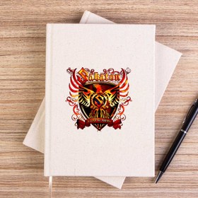 Resim Sabaton Coat Of Arms Siyah Çizgisiz Kanvas Defter - Siyah 