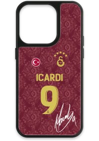 Resim Galatasaray Mauro Icardi 3. Forma İmzalı Cam Telefon Kılıfı - iPhone 15 Pro 