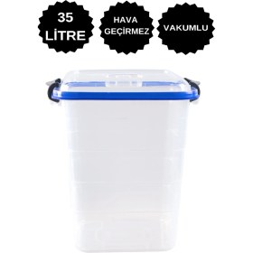 Resim Et Saklama Kabı Kutusu 35 Lt Büyük Boy Vakumlu Sızdırmaz Hava Almaz Et Taşıma Kutusu Kovası kurban için et taşıma kutusu 