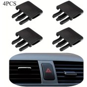 Resim Zhanglei001 4 Adet Araç Klima Panosu Klipsi Ayarlanabilir Tutucu 3 Pençe Profesyonel Kalite 
