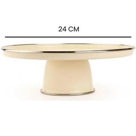 Resim Mien 24 Cm Ayaklı Pasta Standı 1001b Krem 