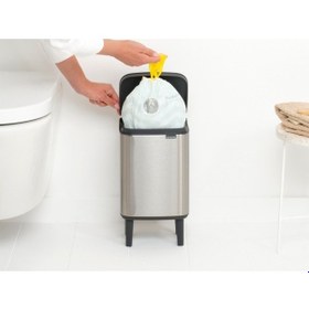 Resim Brabantia Bo Hı Fpp Matt Steel Ayaklı Çöp Kutusu 4l Gümüş 
