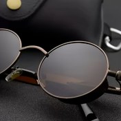 Resim 1 adet Retro Punk Moda Gözlük, Dayanıklı Metal Çerçeve Dekoratif Polikarbonik Lens, Parti, Günlük Rahat Fotoğraf için 