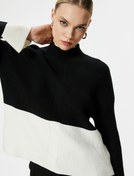 Resim Triko Kazak Yarım Balıkçı Yaka 