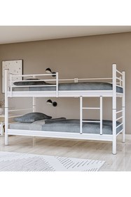 Resim Metalia Gm 129 Level Ayrılabilir Çiftli Ranza Beyaz 90x190 