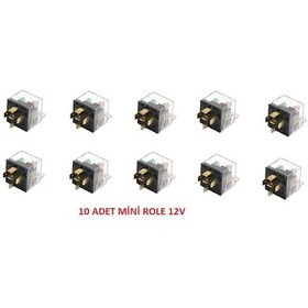 Resim Mini Role Şeffaf 10 Adet Universal 40 Amper Şeffaf 5 Uçlu 12V N11.3265 