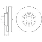 Resim Peugeot 5008 Ii 2.0 Bluehdi 180 2018-2019 Delphi Ön Fren Diski 2 