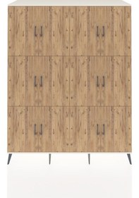 Resim Kronos Gardrop 10 Raflı 12 Kapaklı 176x59x221 Aytaşı-çam/aytaşı Çam/aytaşı 