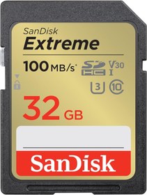Resim Genel Markalar shopmxs Extreme SDHC UHS-I hafıza kartı 32 GB (V30, 100 MB/s aktarım, U3, 4K UHD videolar, su ge 